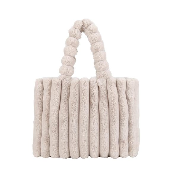 Furry Purse Large Fluffy Tote Bags Winter Faux Fur Bag Fuzzy Purses >:( - Picture 1 of 6